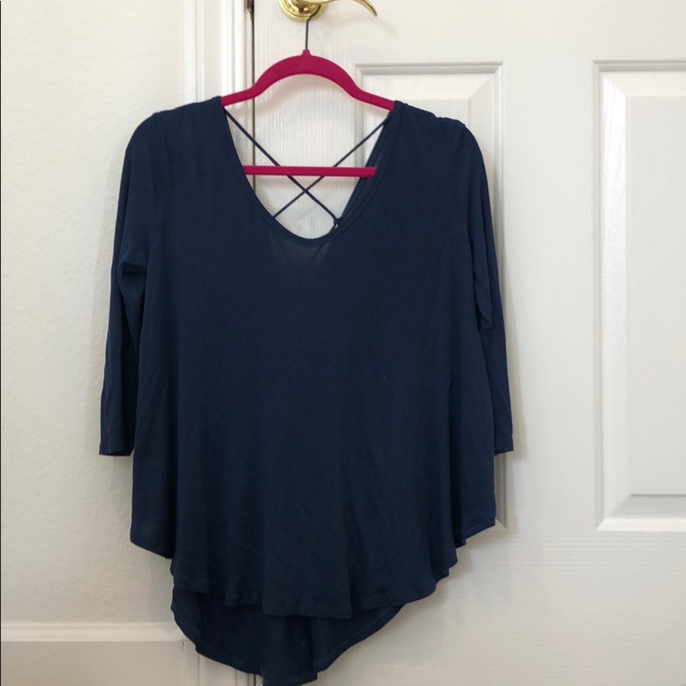 BP Navy tunic with back detail